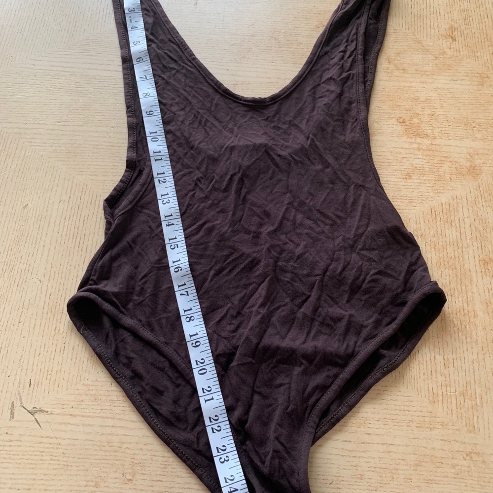 Nasty gal Gimme the Scoop Bodysuit brown - Picture 6 of 8